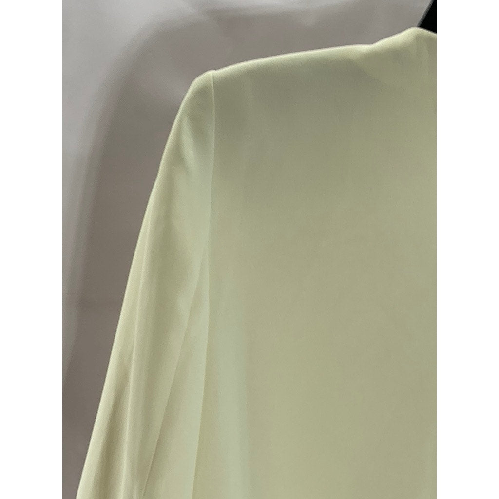 MNG BASIC Women's Cream Hook Open-Front Blazer SZ S