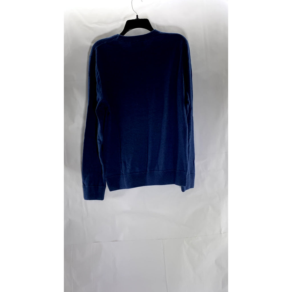 GAP Men's Midnight Blue Regular-Fit New Cotton Crewneck Pullover Sweater SZ M