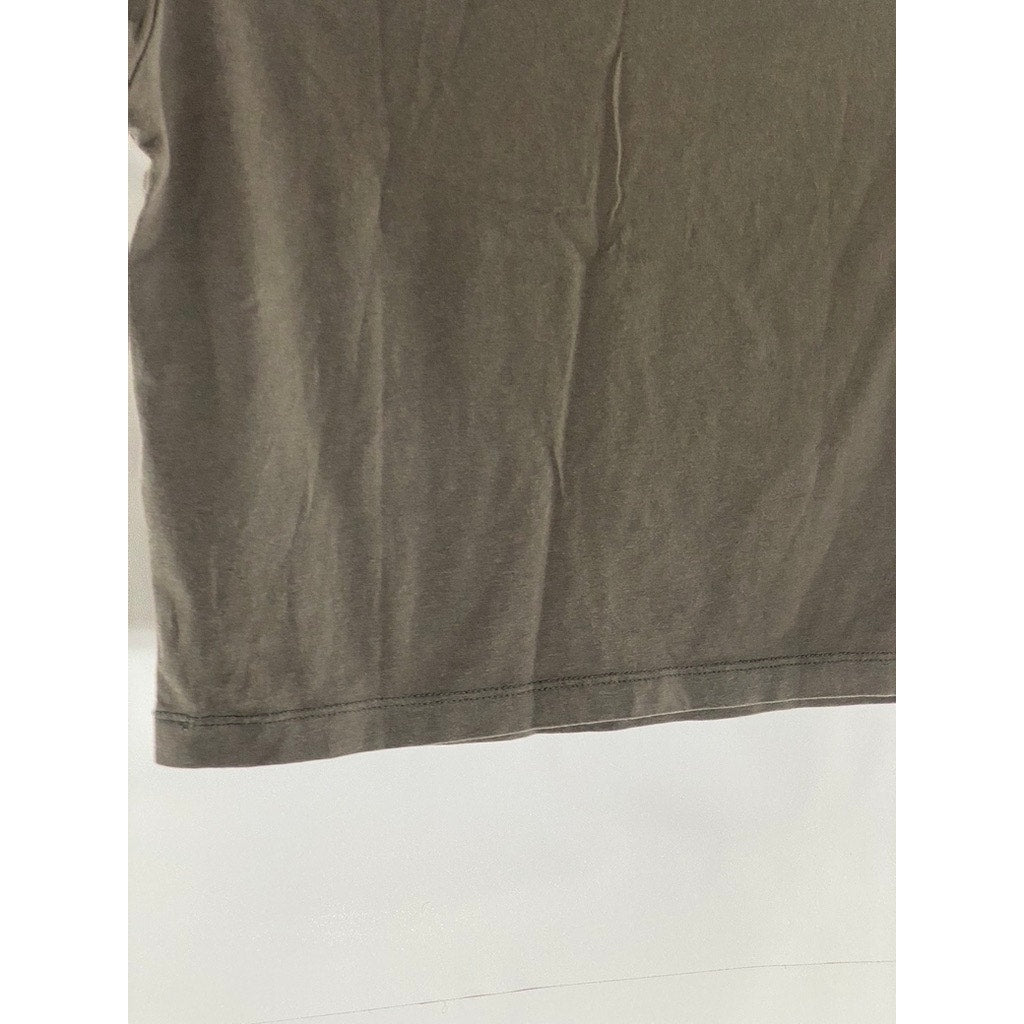 DIVIDED BY H&M Women's Dark Gray Crewneck Short Sleeve Cropped Top SZ M