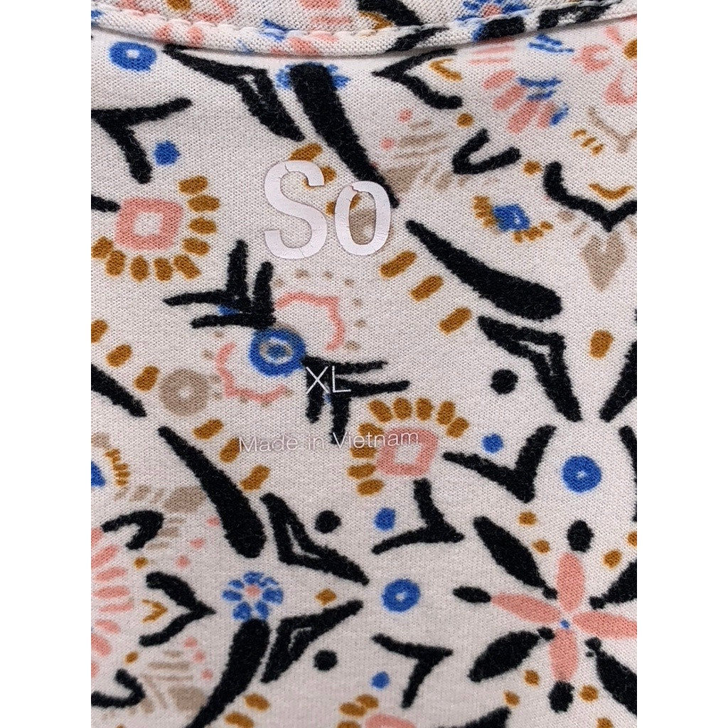 SONOMA GOODS FOR LIFE Women's Beige Printed Lace Halter Mini Dress SZ XL