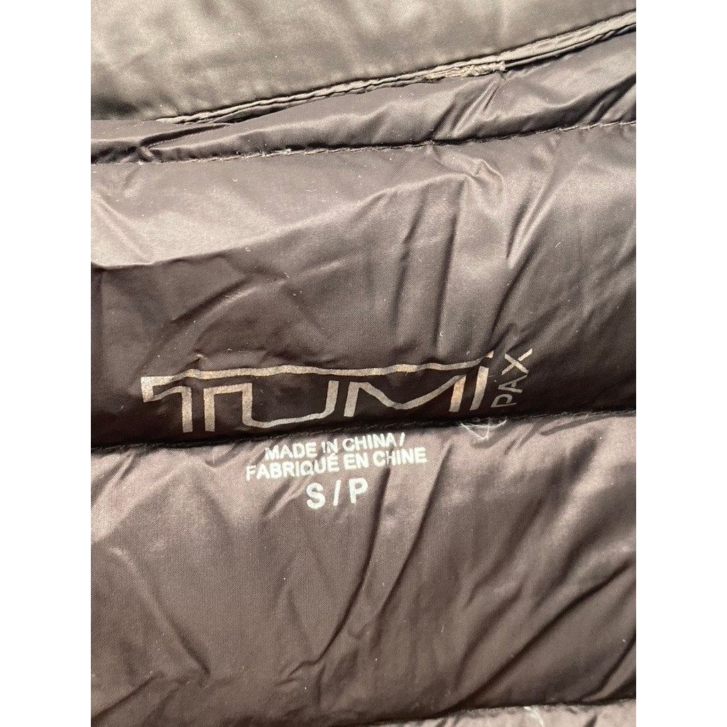 TUMI PAX Men's Brown Zip-Up Packable Puffer Jacket SZ S