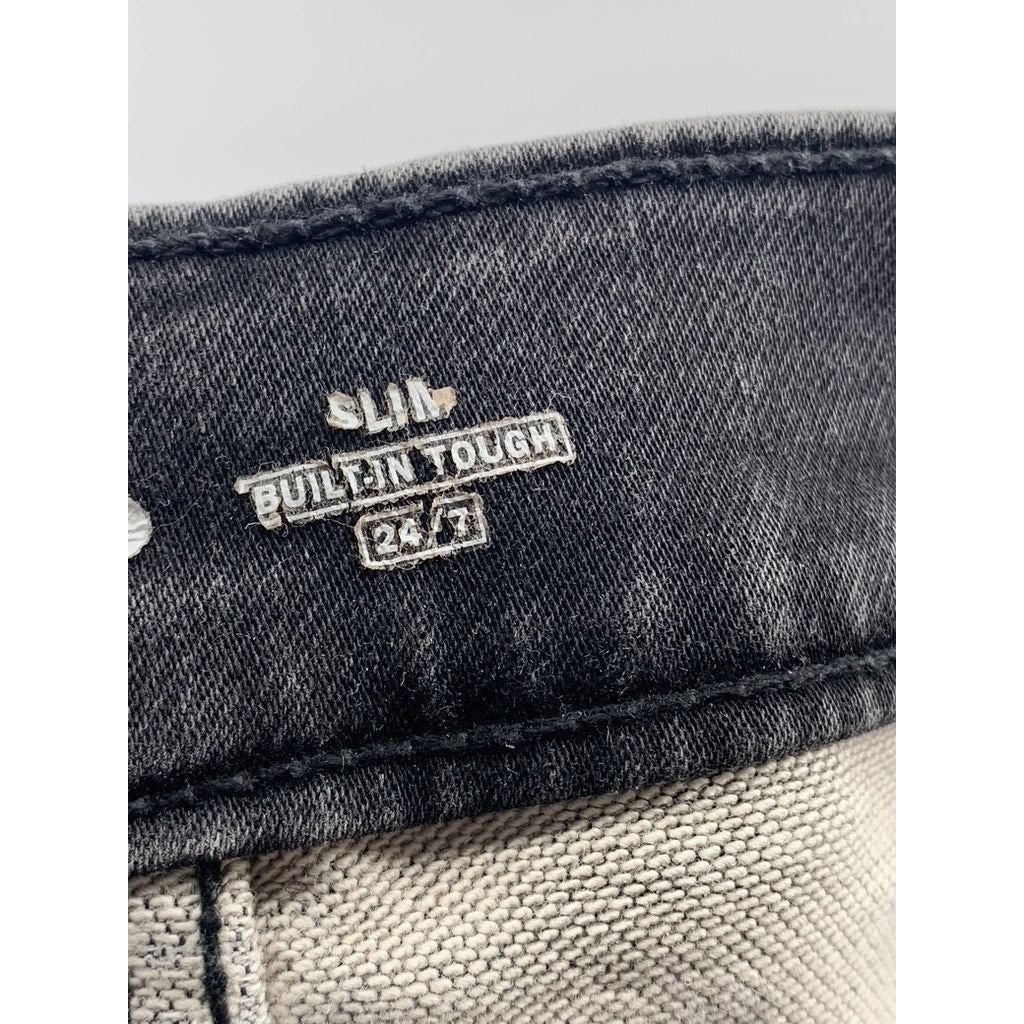 OLD NAVY Men's Black Denim Regular-Fit Slim-Leg Five-Pocket Jeans SZ 29X30