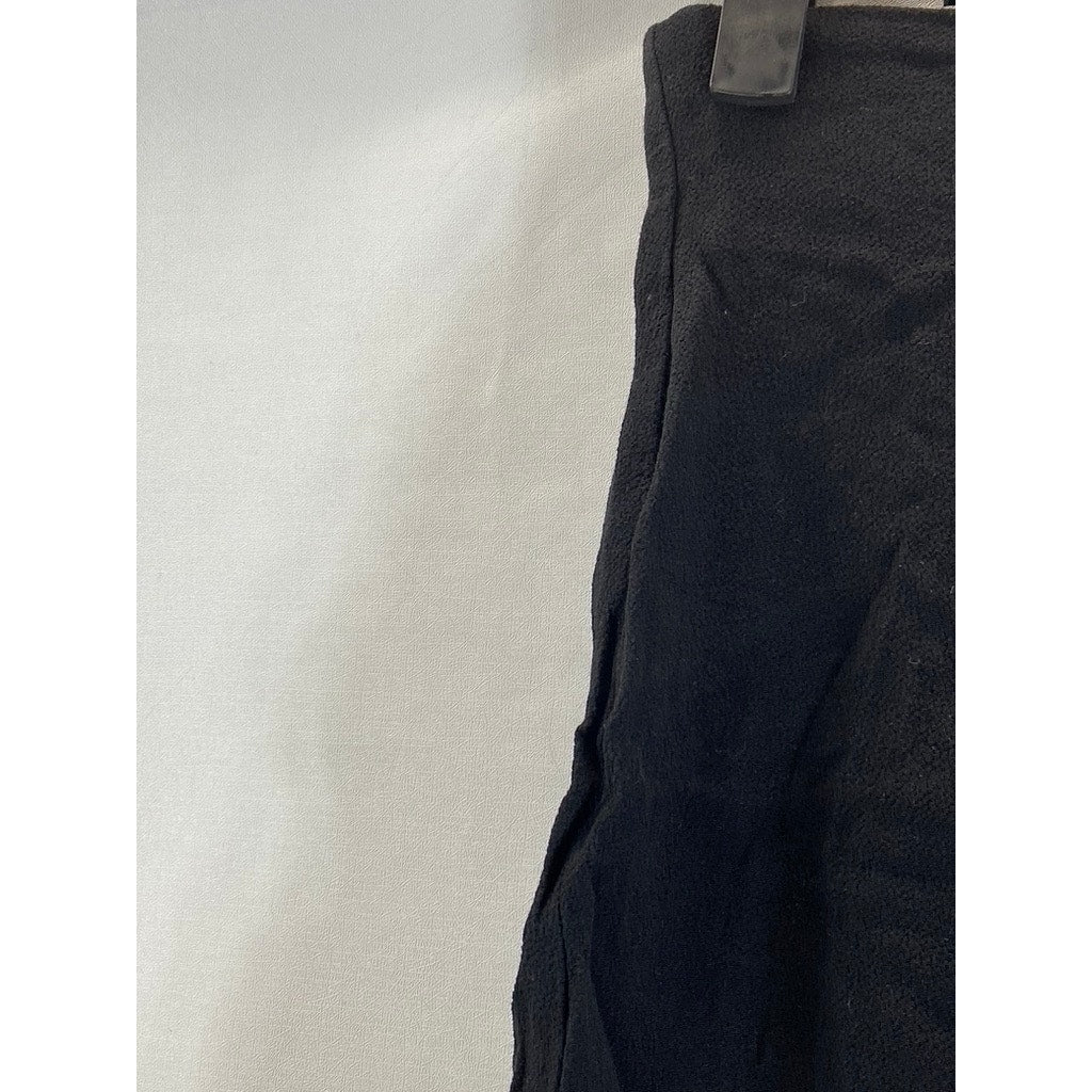 FLYNN SKYE Women's Black Milan Ruffle-Hem Mini Skirt SZ M