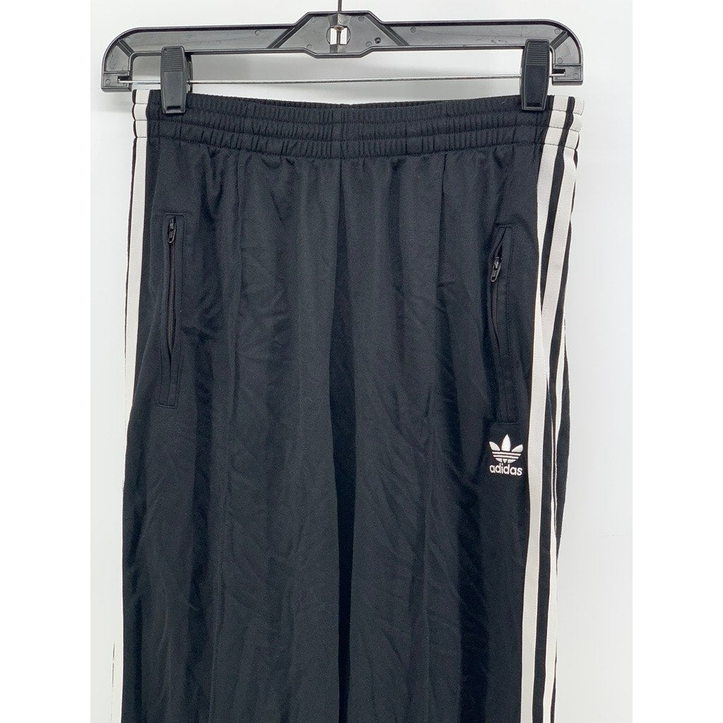 ADIDAS Women's Black Straight-Leg Active Track Pants SZ S