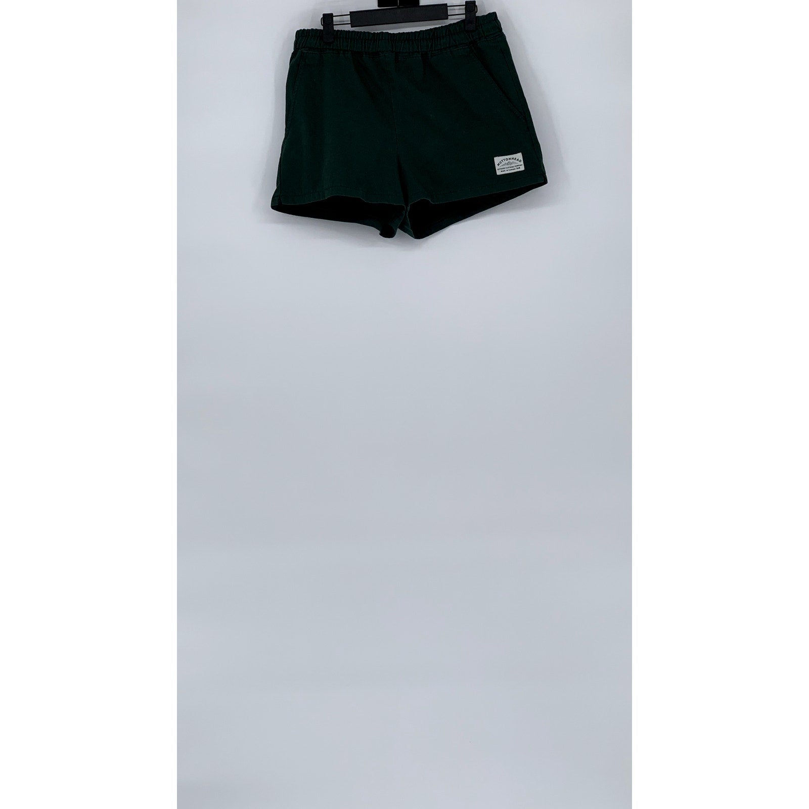 MUTTONHEAD Unisex Adult Forest Green Drawstring Casual Shorts SZ M