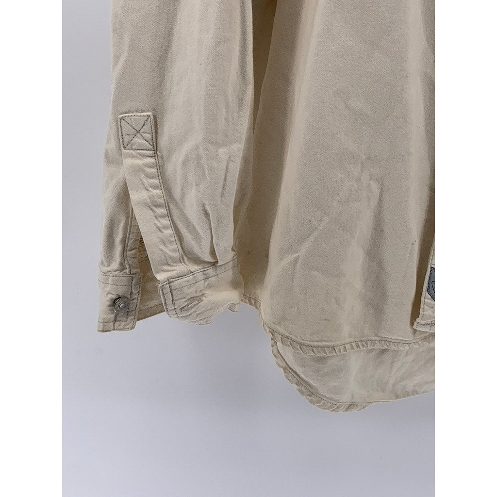 LEVI'S Men's Off-White Denim Vintage Button-Up Long Sleeve Workwear Shirt SZ XL