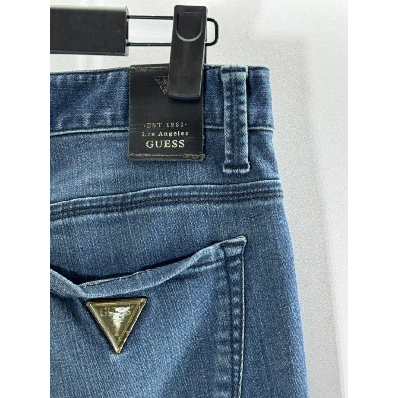 GUESS Men's Blue Denim Skinny Five-Pocket Jeans SZ 29