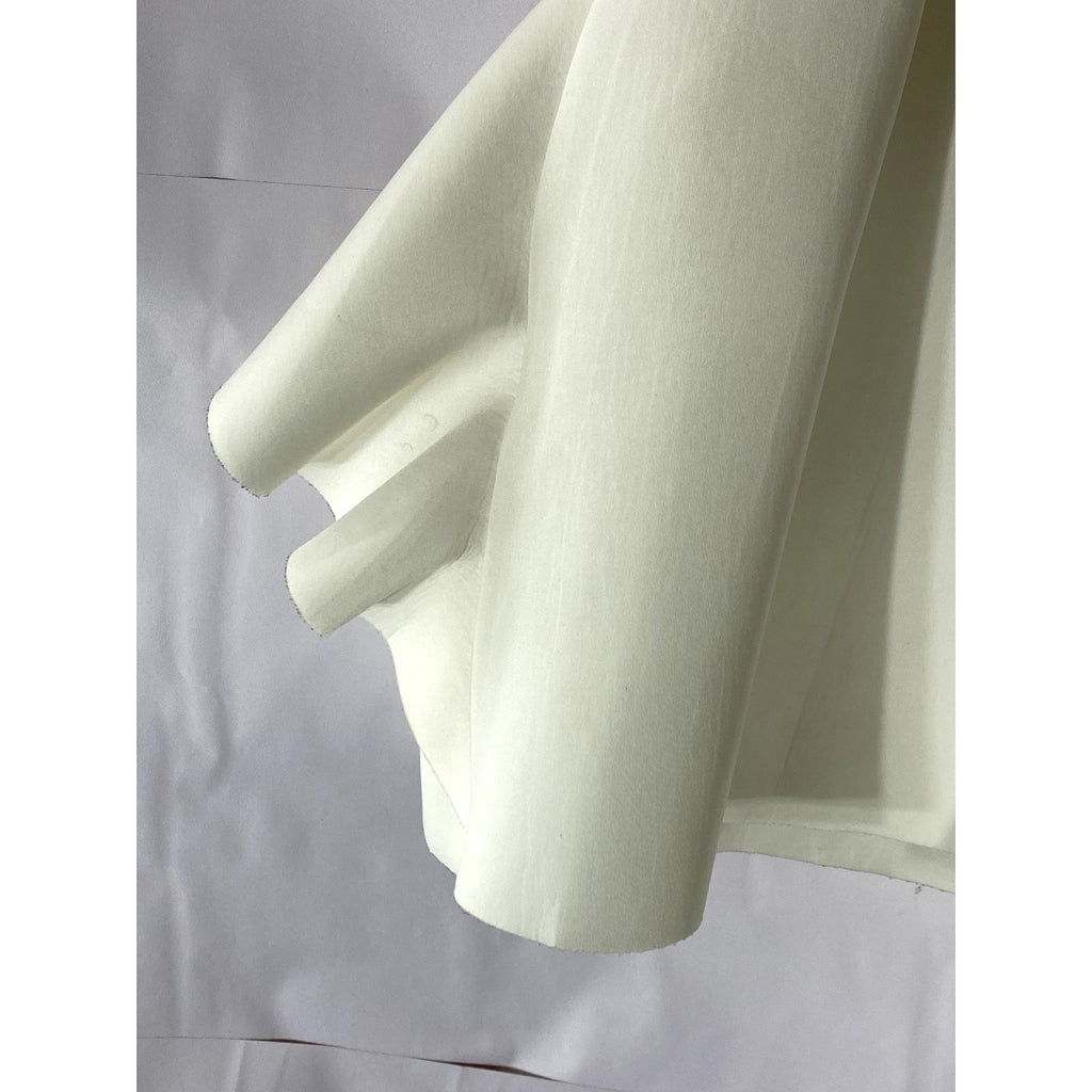 ASOS Women's White Solid One-Shoulder Ruffle A-Line Mini Dress SZ 0