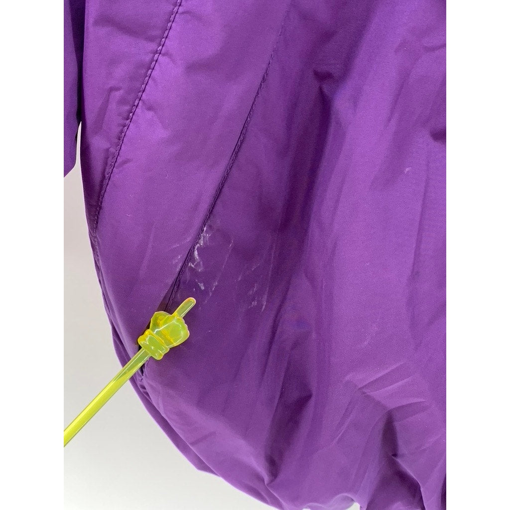 H&M Women's Dark Purple Zip-Up Windbreaker Jacket SZ L