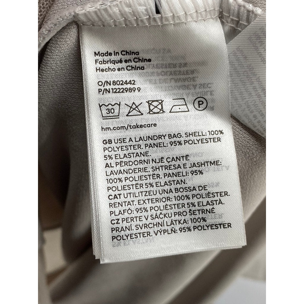 DIVIDED BY H&M Women's Gray Mesh Sleeveless Crewneck Maxi Bodycon Dress SZ S