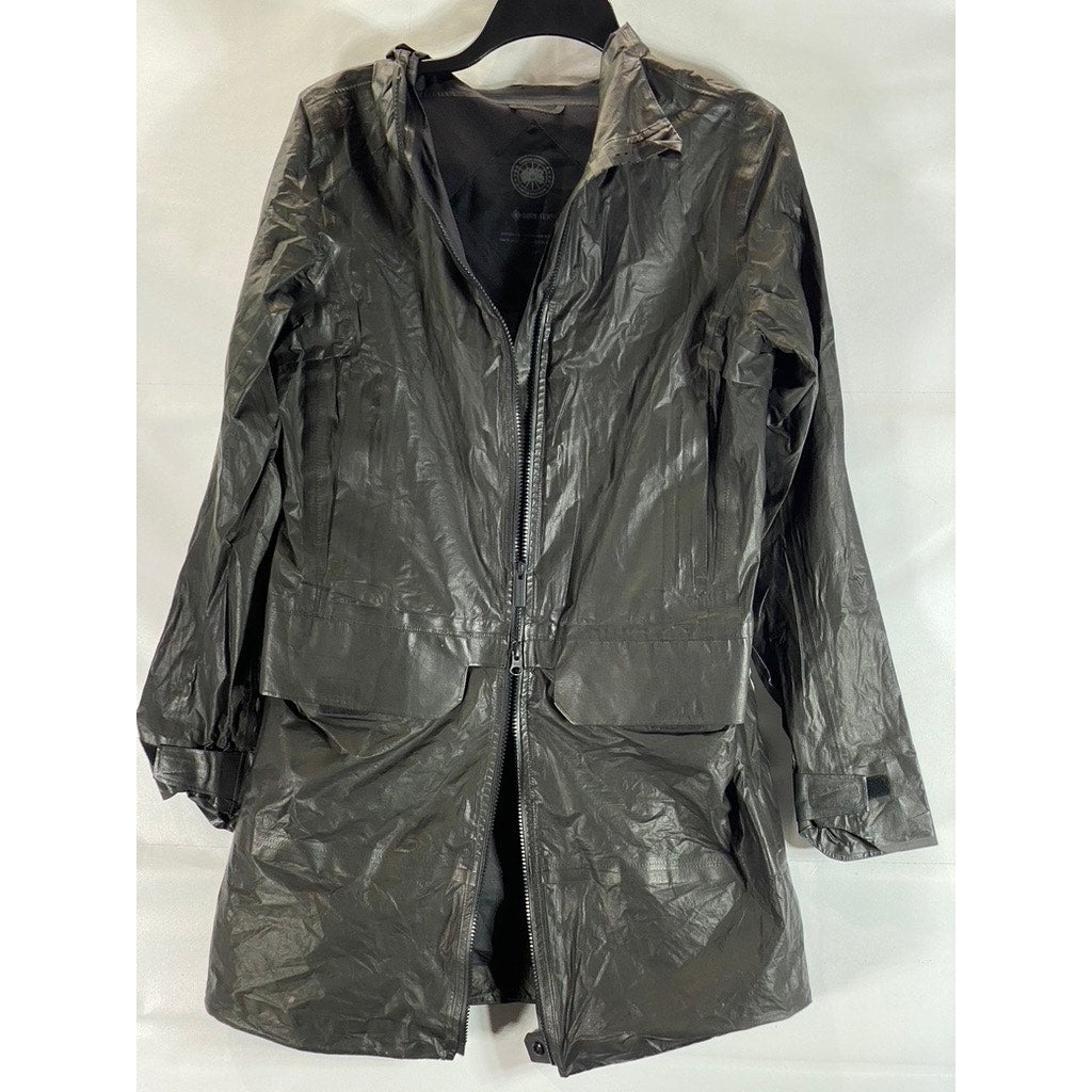 CANADA GOOSE Women's Black Earth Waterproof Nomad Lightweight Rain Jacket SZ S