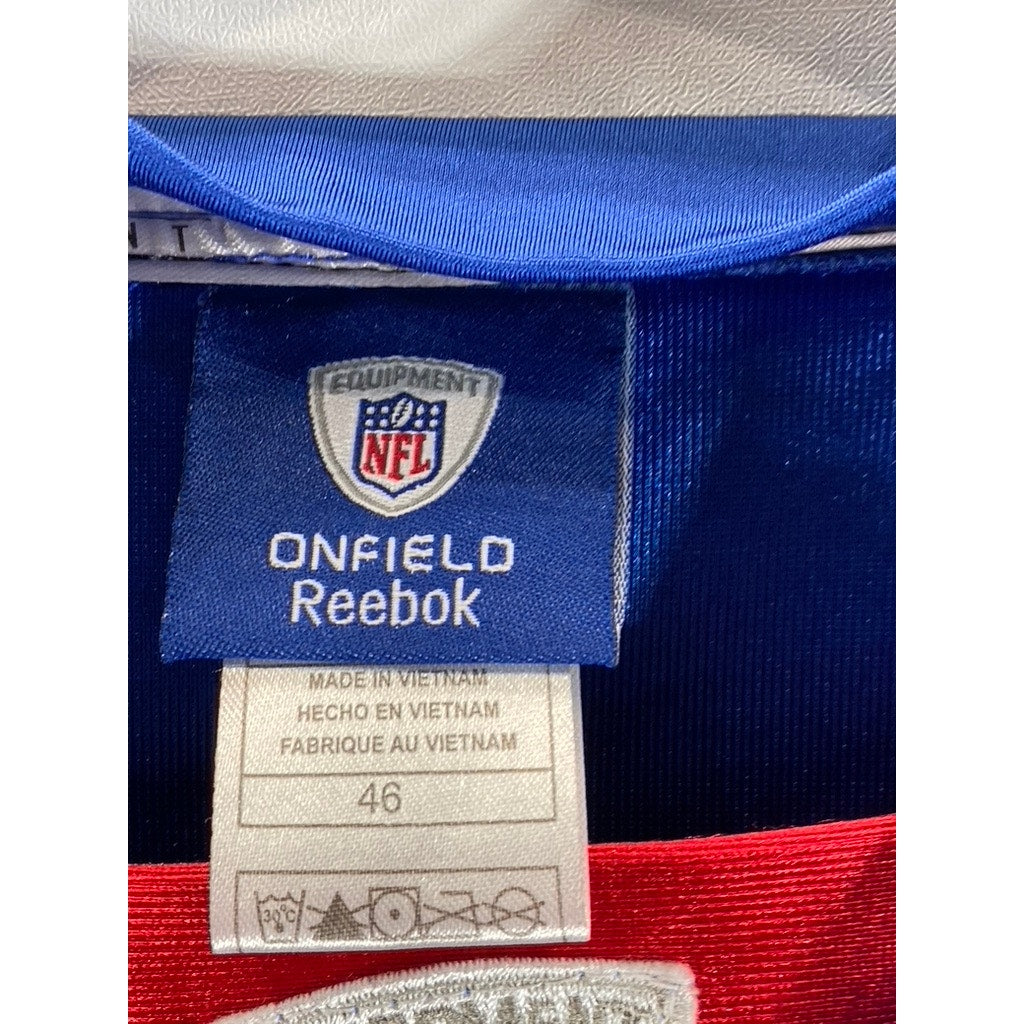 REEBOK ONFIELD Men's Blue New York Giants #20 Prince Amukamara NFL Jersey SZ 46