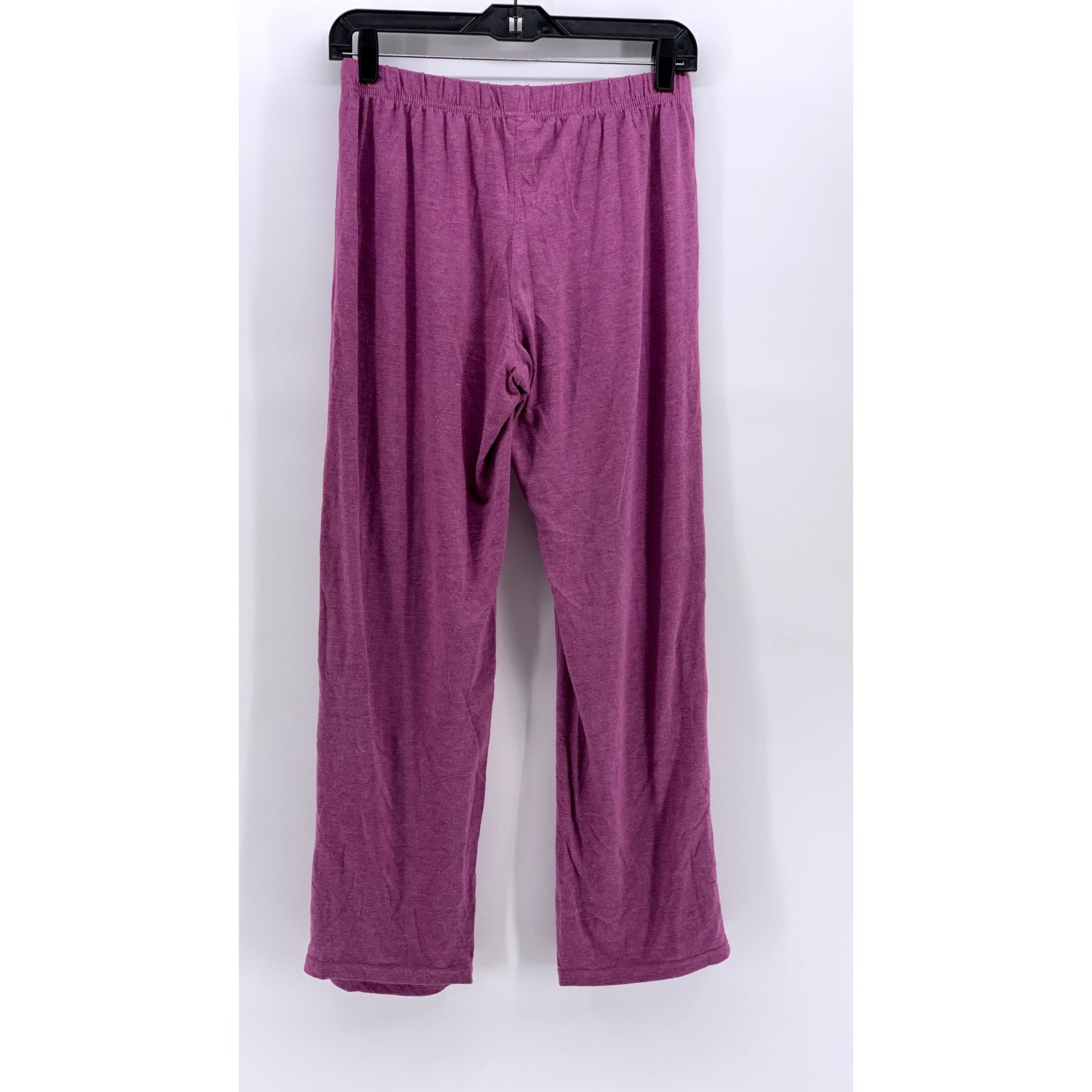 SIMPLY STYLED Women's Relaxed Magenta Straight Leg Stretch Waistband Pants SZ M