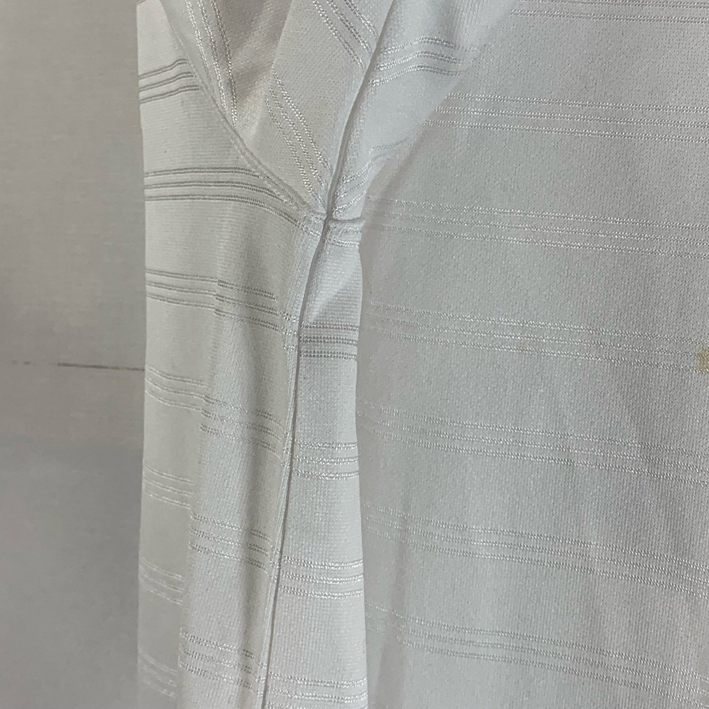 ADIDAS Men's White Performance Basics Short Sleeve Polo Shirt SZ M
