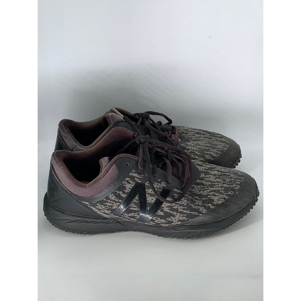 NEW BALANCE Men's Black-Gray Camo Fresh Foam Sneakers SZ 9
