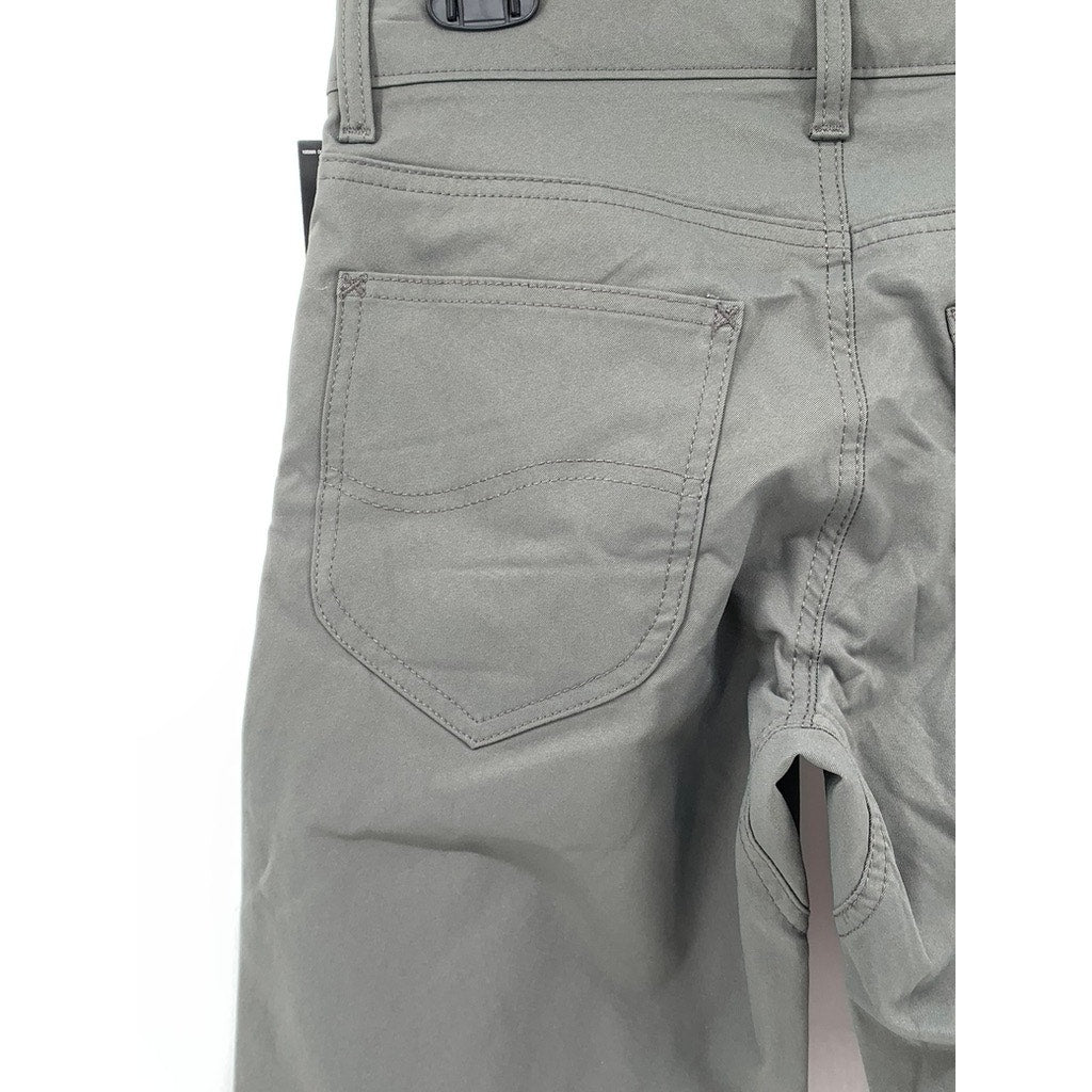 LEE Men's Static Gray Straight-Leg Velocity Pant SZ 28X30