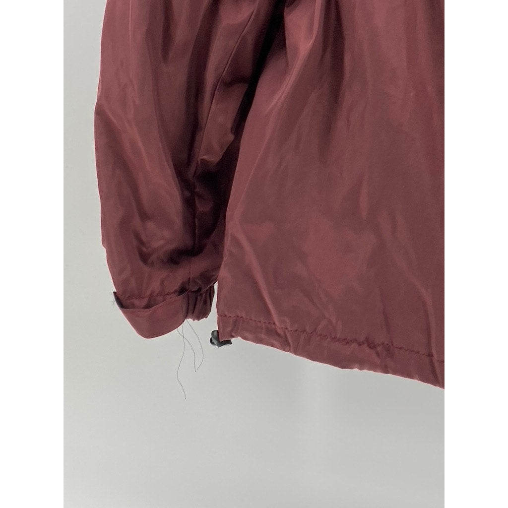 OAHU GEAR COMPANY Men's Burgundy Half Zip Long Sleeve Pullover Jacket SZ S