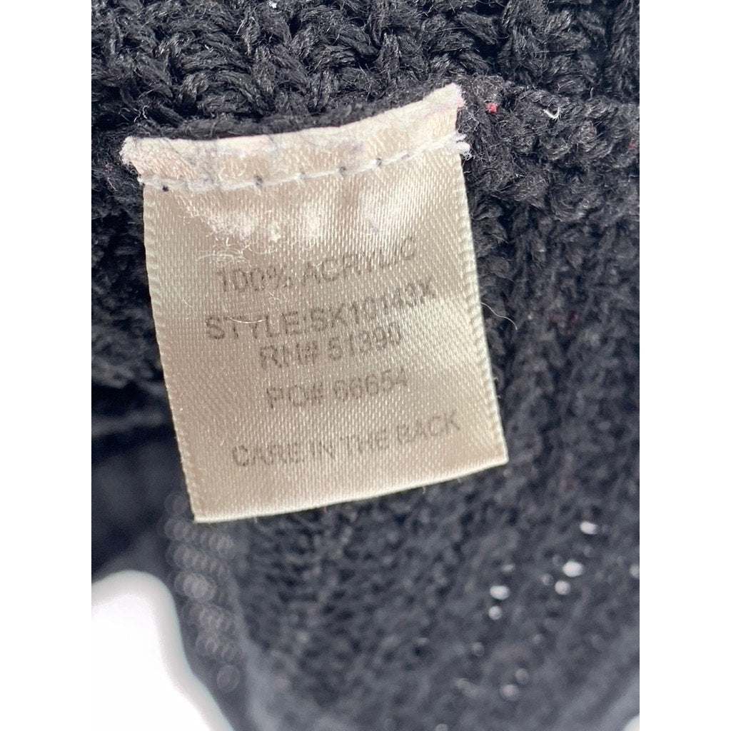 LA VIE 89 Women's Plus Black Knit Back Button Sweater SZ 2X