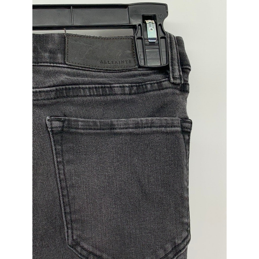 ALLSAINTS Women's Black Grace Skinny Ankle Jeans SZ 26