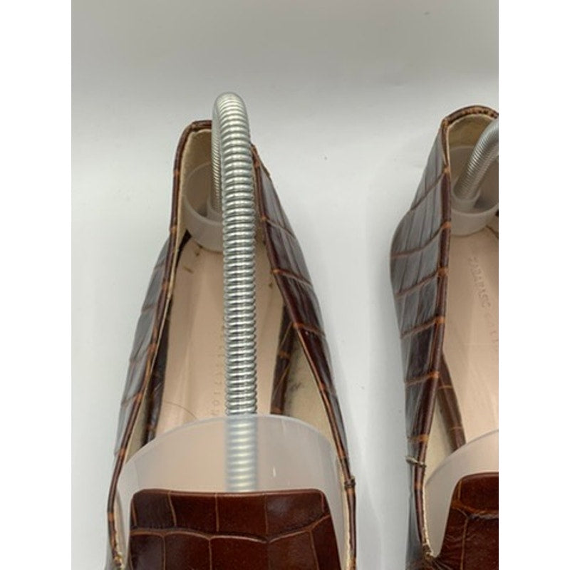 ZARA Basic Collection Women's Brown Snake Print Loafers SZ 39