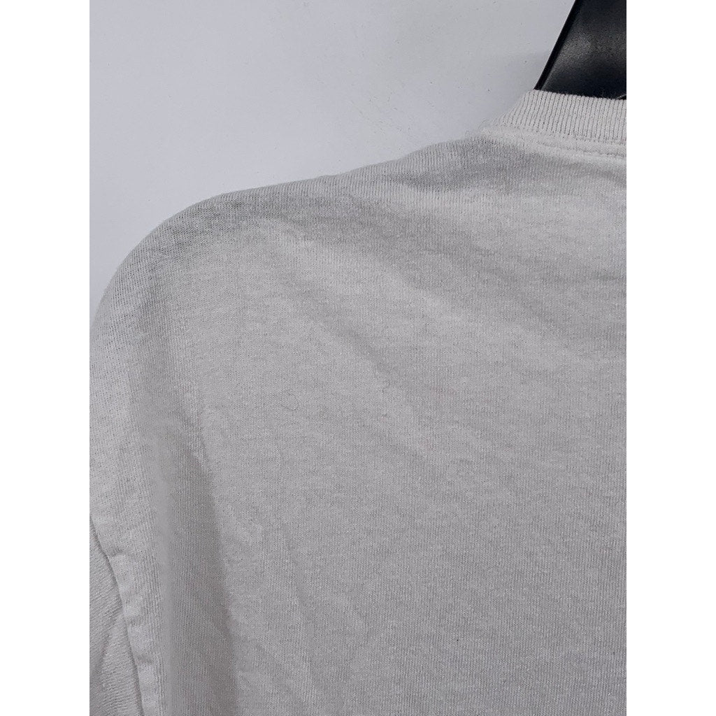 GHOST FACE Men's White Vintage Graphic Short Sleeve T-Shirt SZ L