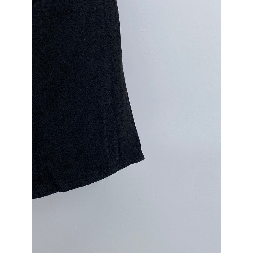 SUNDAY BEST Women's Black Solid Tatianna Side-Slit Mini Skirt SZ 4