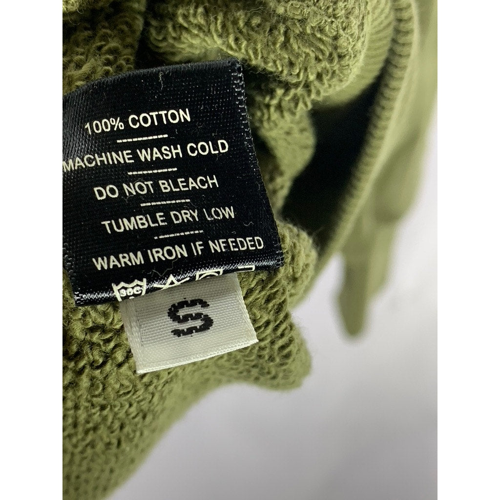 AMERICAN GIANT Men's Olive Green Solid Cotton Classic Pullover Hoodie SZ S