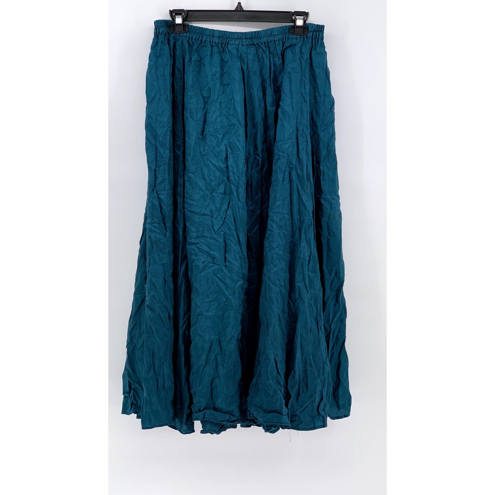 HILLARD & HANSON Women's Vintage Blue A-Line Maxi Skirt SZ S