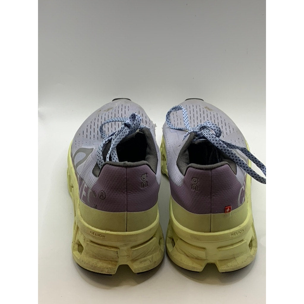 ON Women's Purple-Green Mesh Cloudmonster Sneakers SZ 8