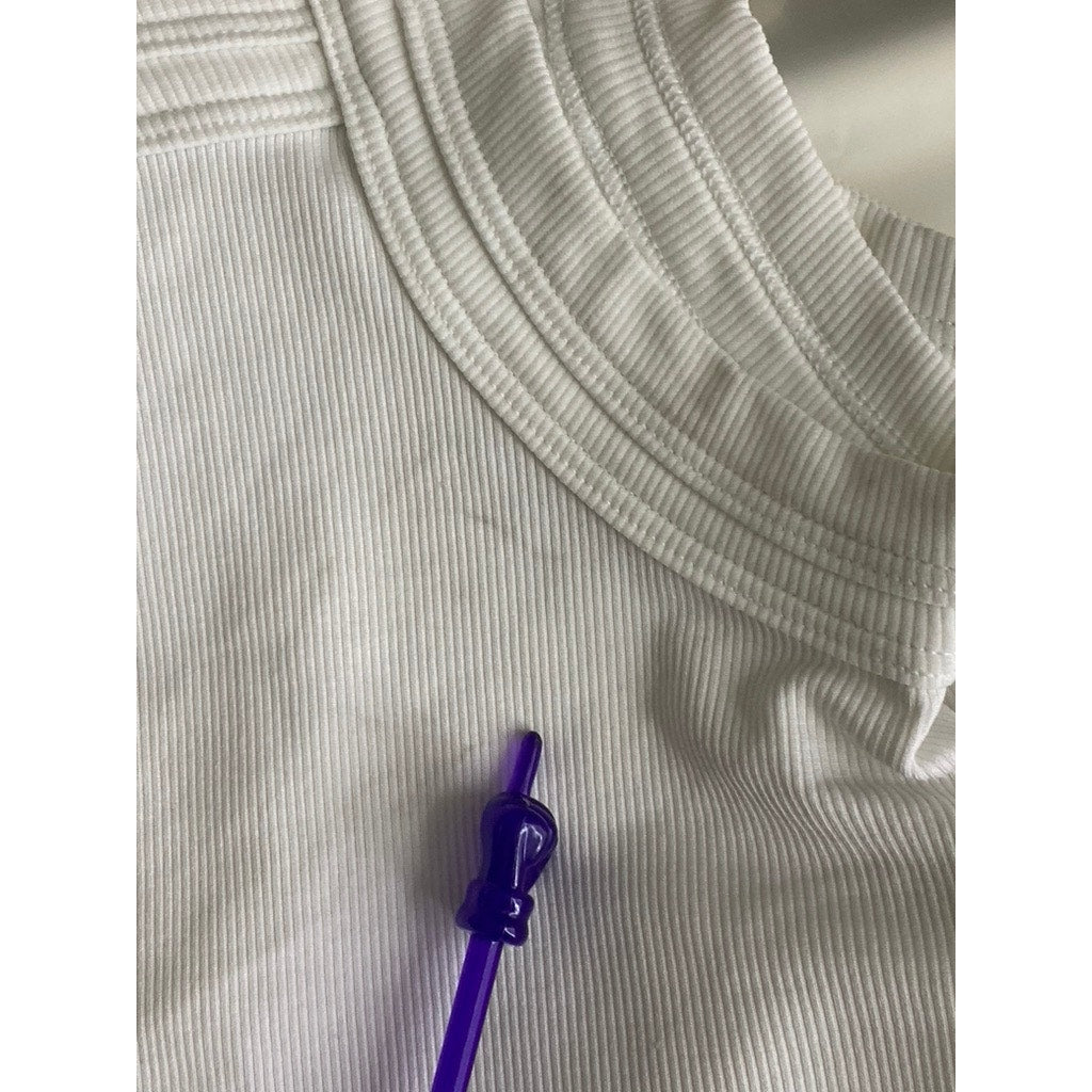 OUT FROM UNDER By Urban Outfitters Women's White Ribbed Crop Tank Top SZ XS