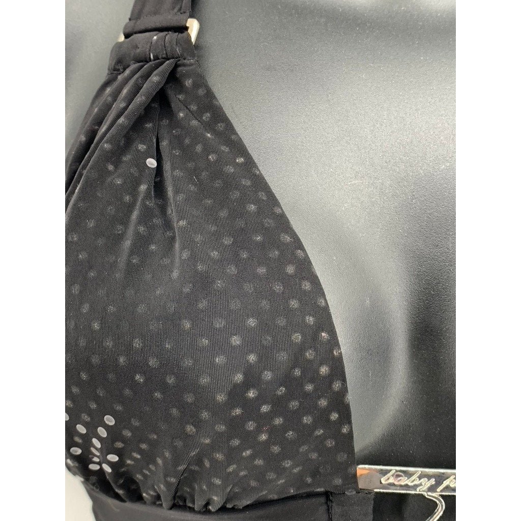BABY PHAT Women's Black Vintage Y2K Sequin Swim Top SZ M