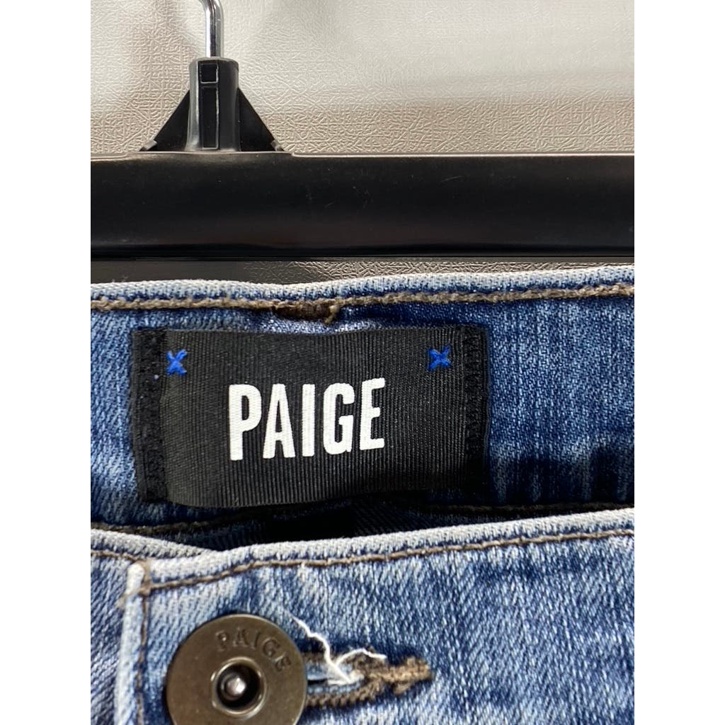 PAIGE Men's Holmes Blue Federal Slim Straight Five-Pocket Denim Jeans SZ 34