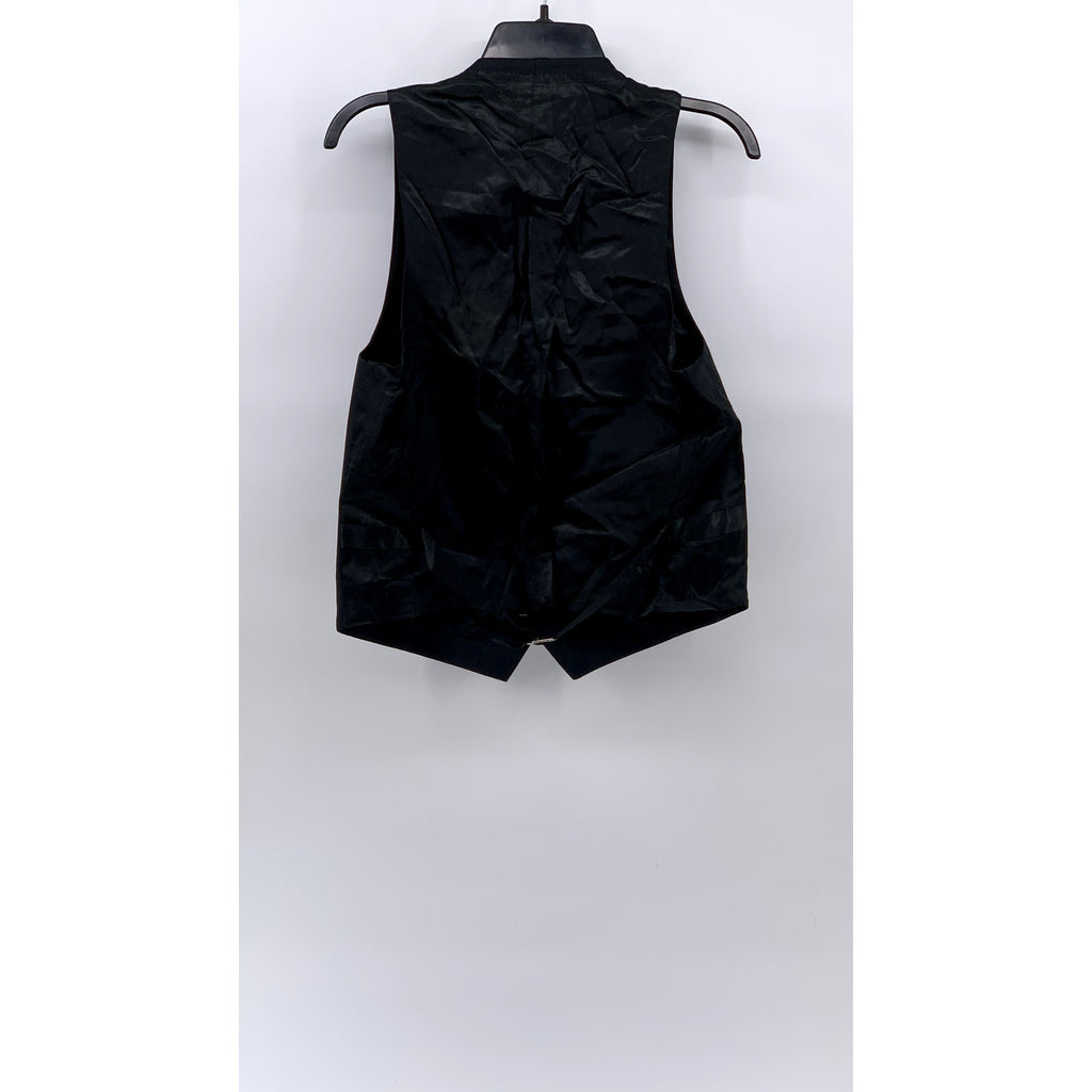 GINO CAPPELI Men's Black Vintage Five-Button Suit Vest SZ 42S