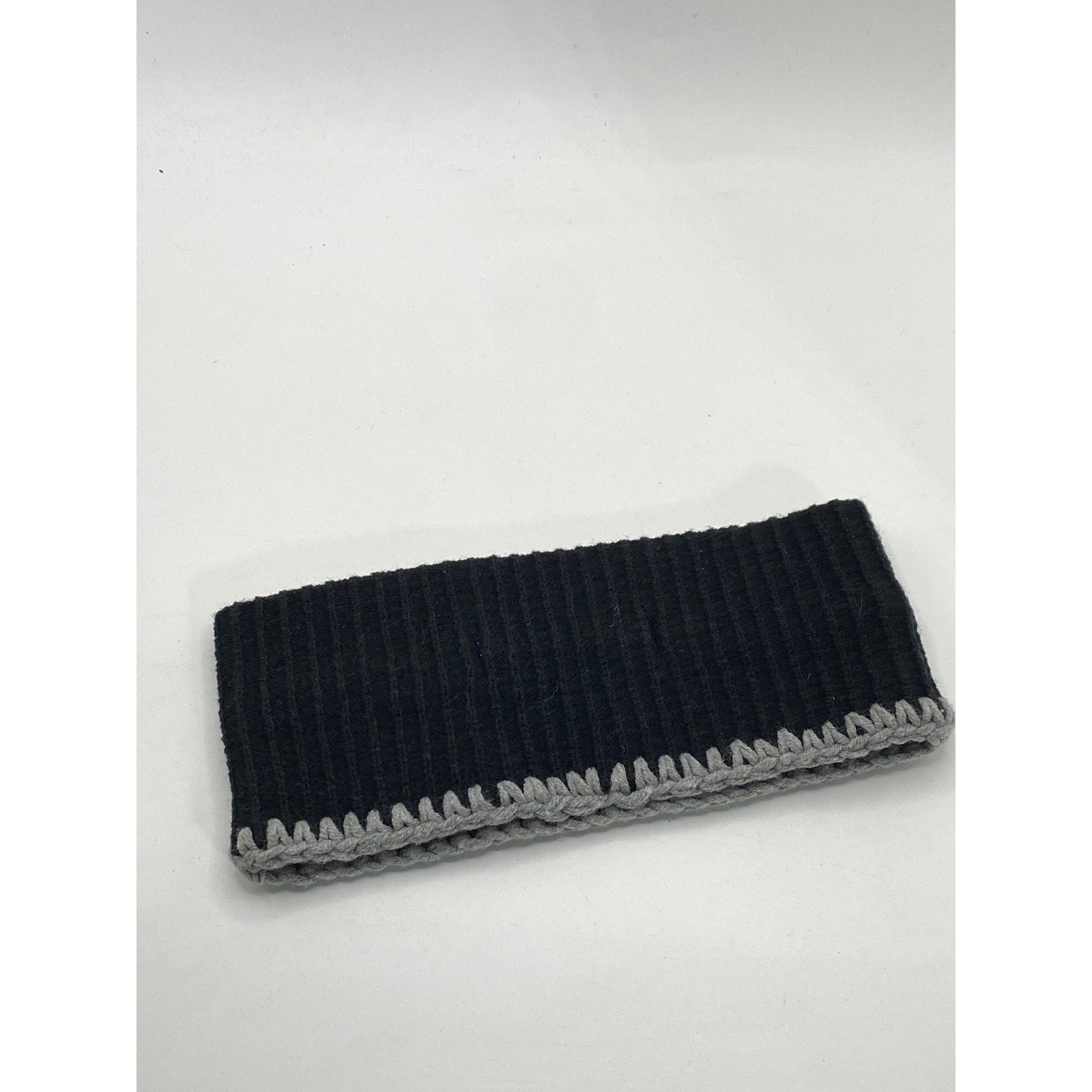 SPARKLING PIECE Women's Black-White Patch Embroidered Headband SZ OS