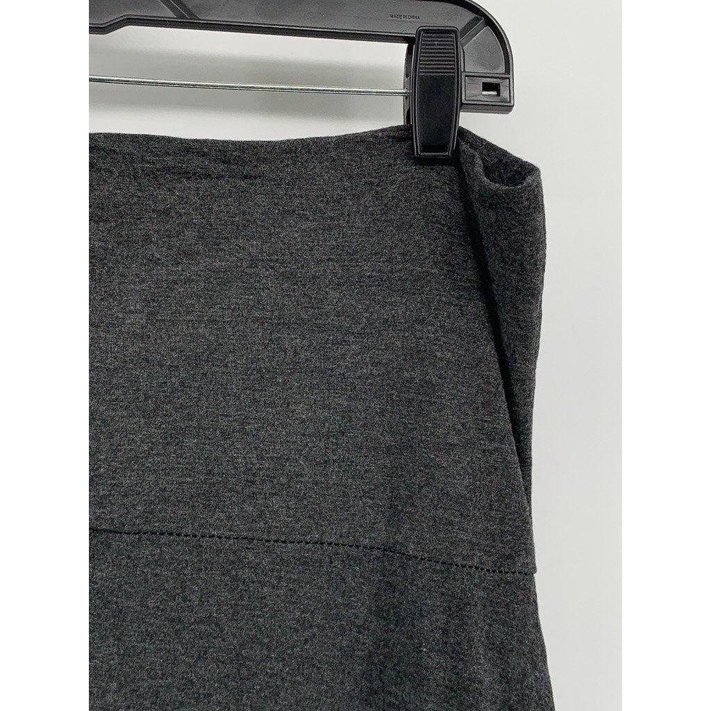 DOUBLE TAKE Women's Charcoal Gray Maxi Skirt SZ L