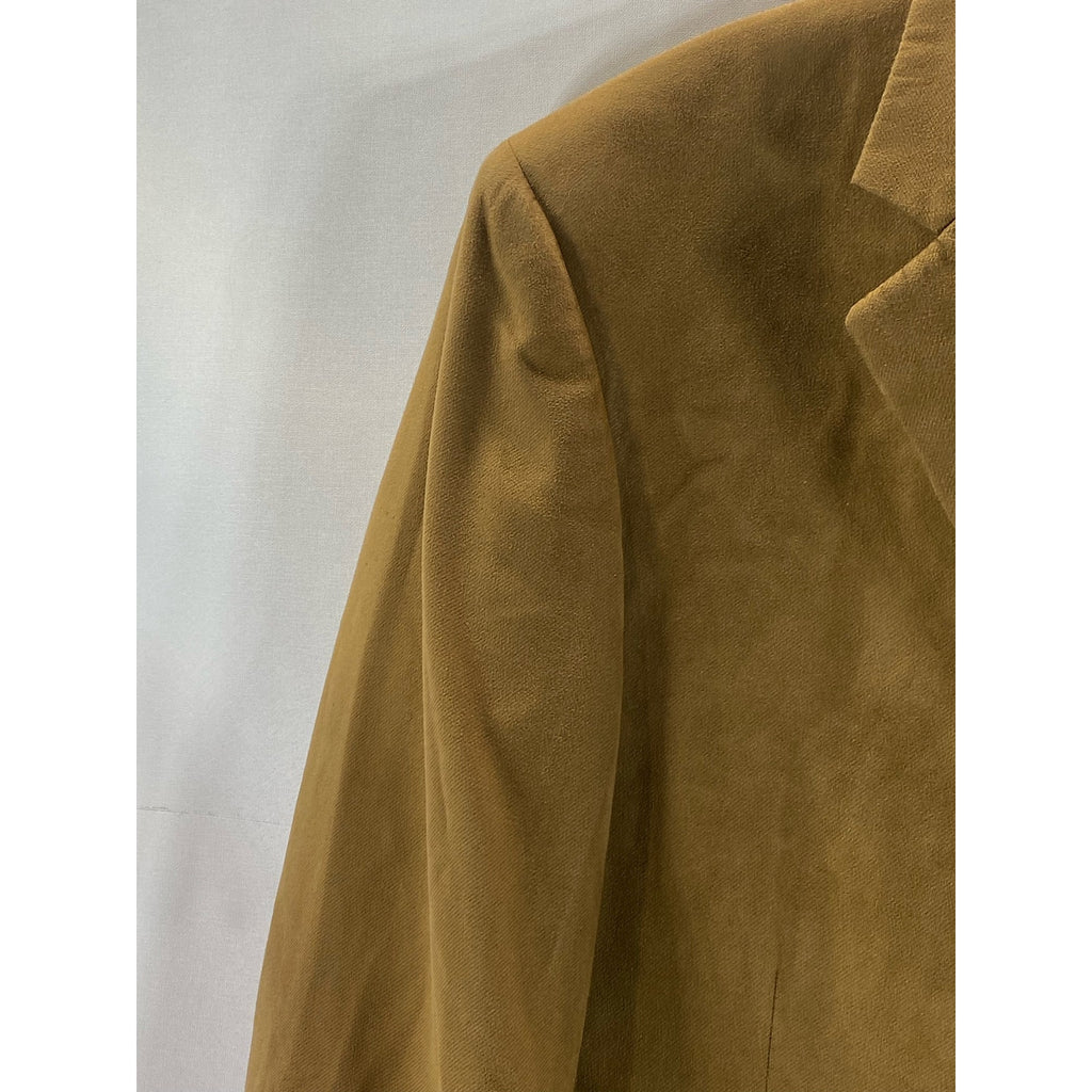 ANDREW FEZZA Men's Brown Short Three-Button Notch Lapel Blazer SZ 40S