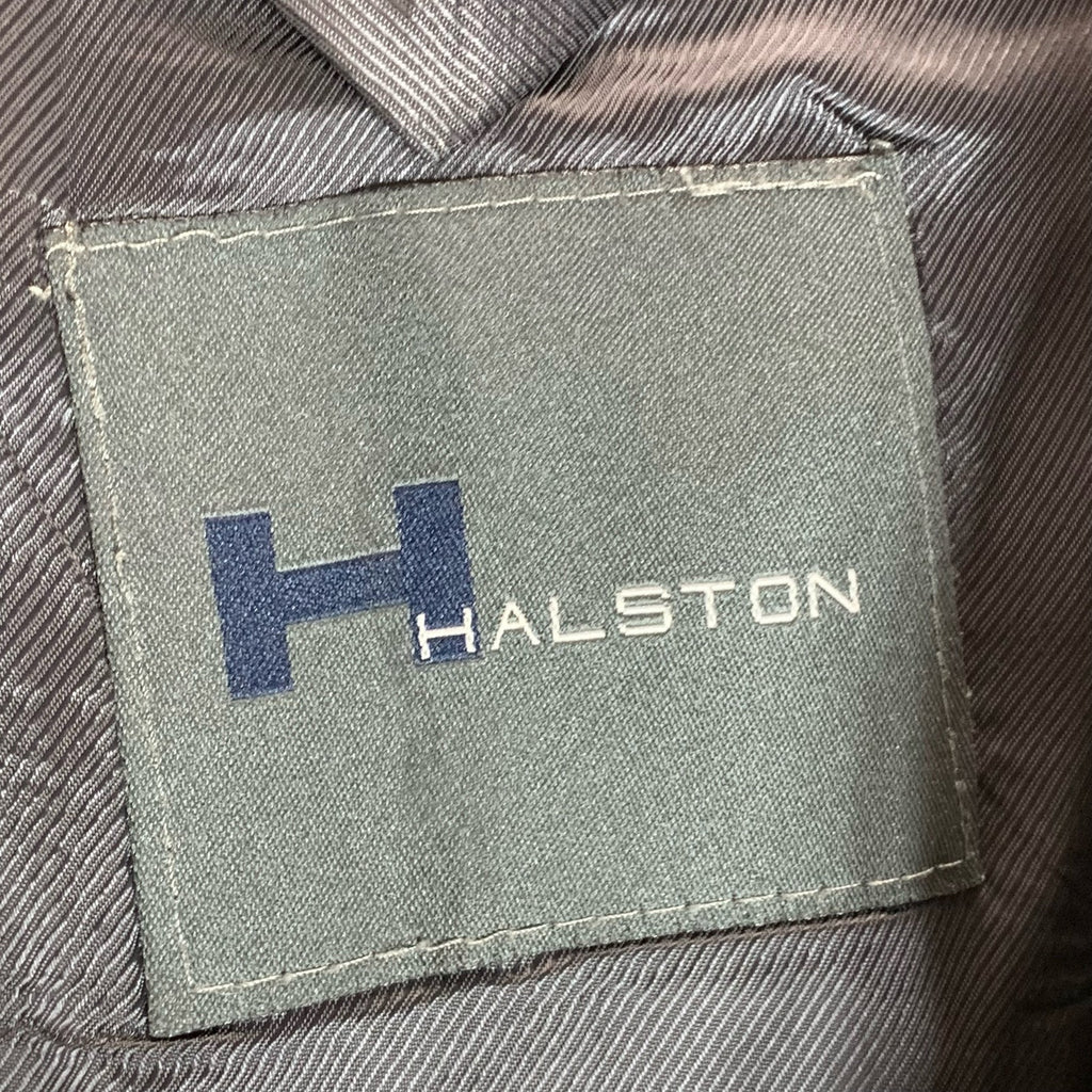 H By HALSTON Men's Gray Three-Button Notch Lapel Blazer SZ 48