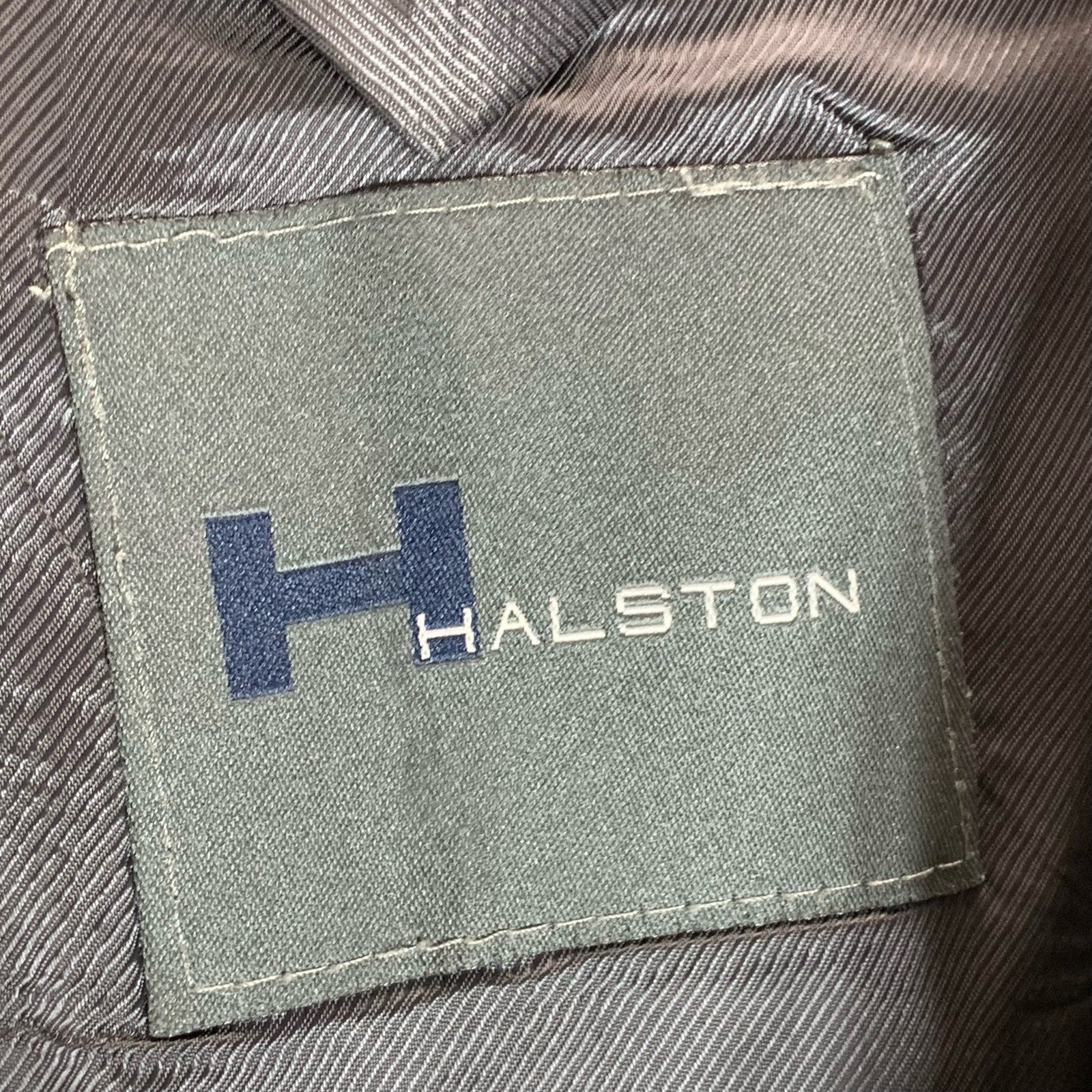 H By HALSTON Men's Gray Three-Button Notch Lapel Blazer SZ 48