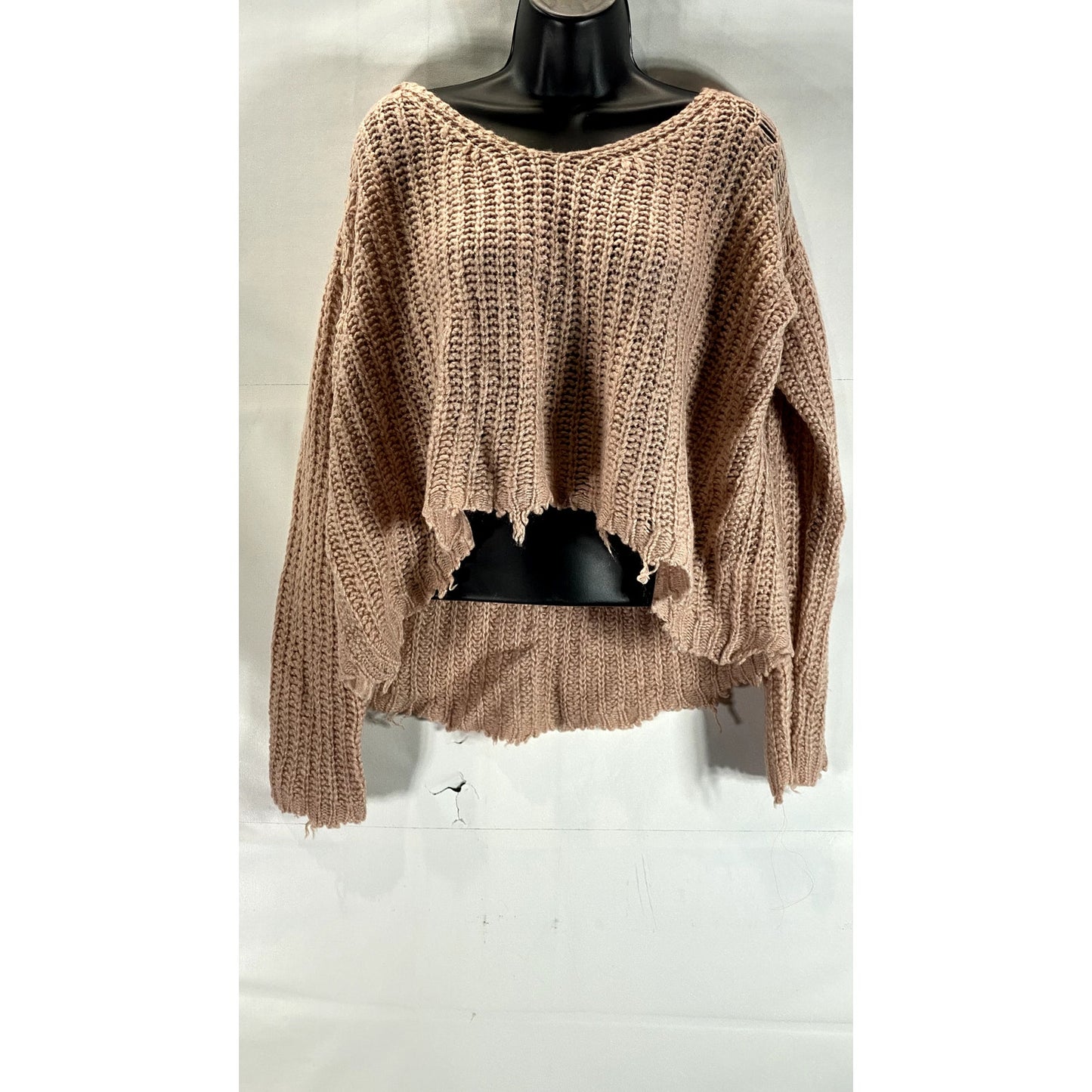 FATE Women's Brown Knit Pullover Sweater SZ S