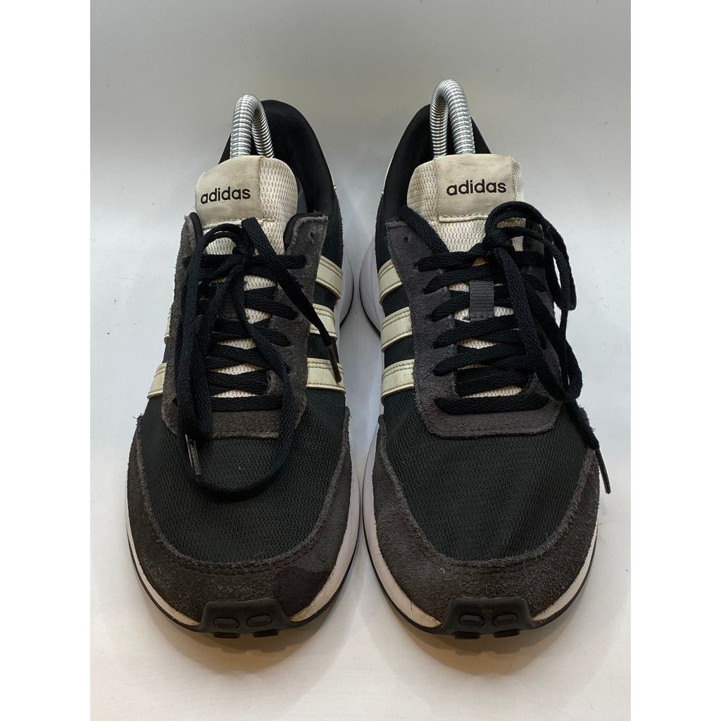 ADIDAS Women's Black-White Run70's Mesh Round-Toe Active Sneakers SZ 7