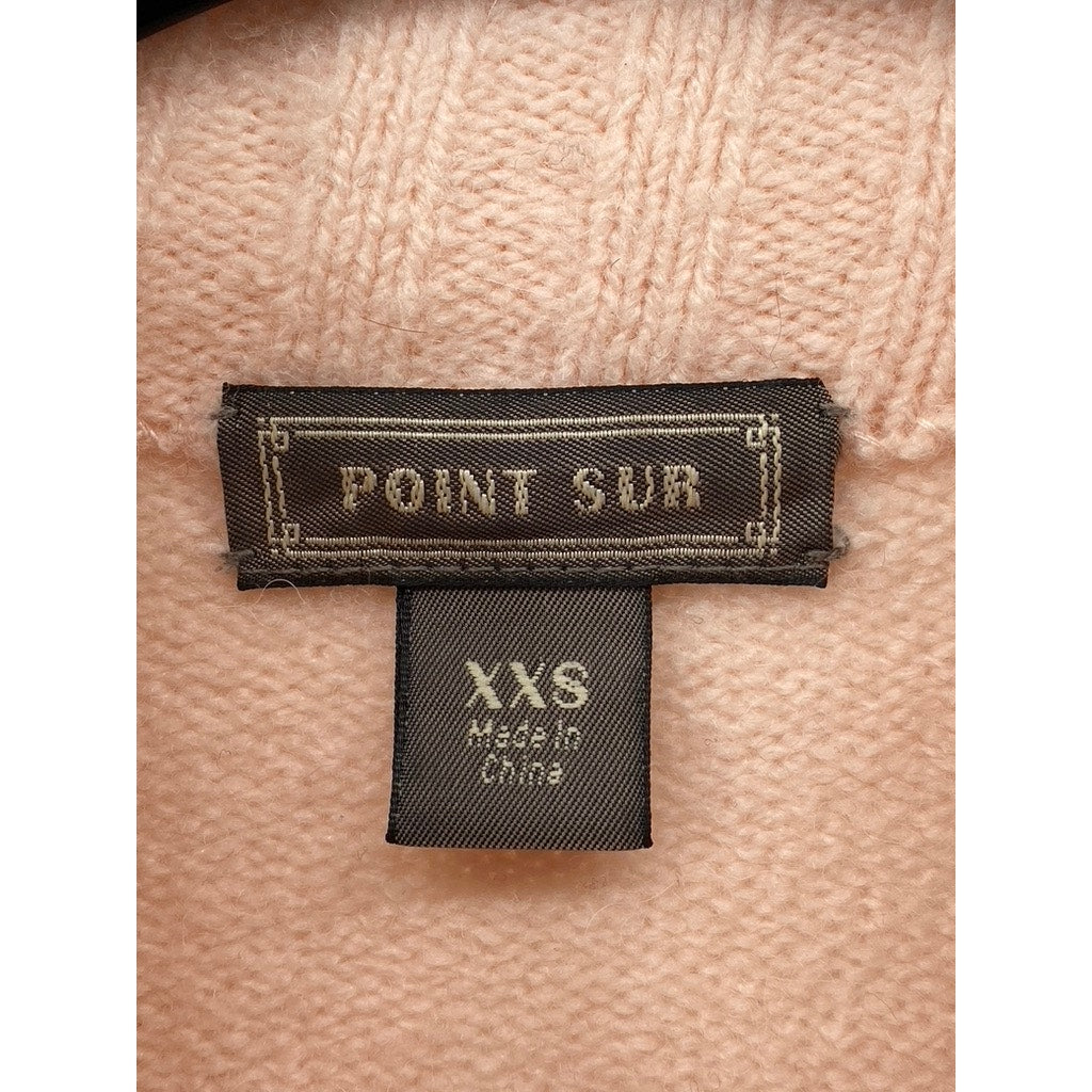 J.CREW POINT SUR Women's Light Pink Knit Mock-Neck Long Sleeve Sweater SZ XXS