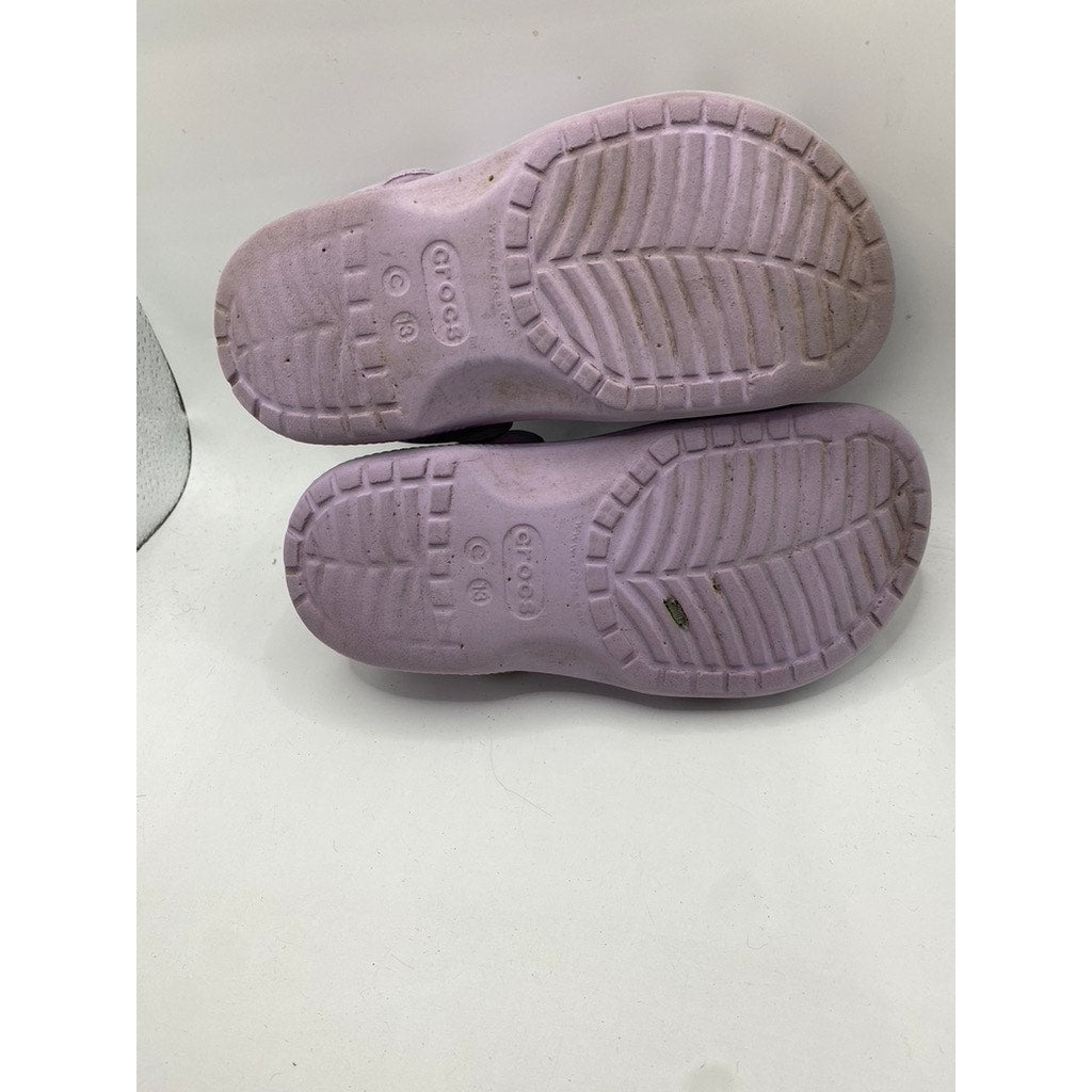 CROCS Toddler Girls' Light Purple Classic Lightweight Slip-On Clog Shoes SZ C13