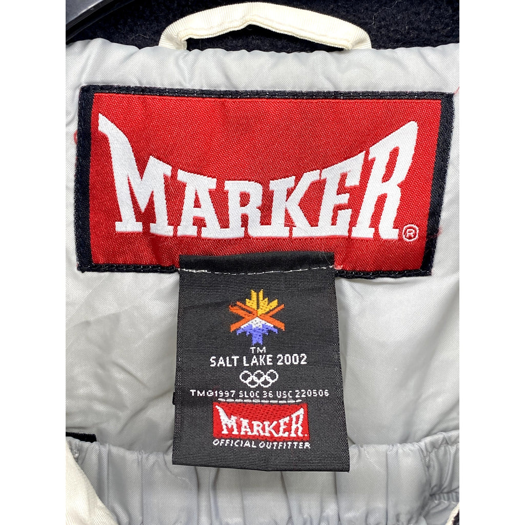 MARKER Women's Vintage White-Tan Salt Lake 2002 Olympics Winter Jacket SZ 6