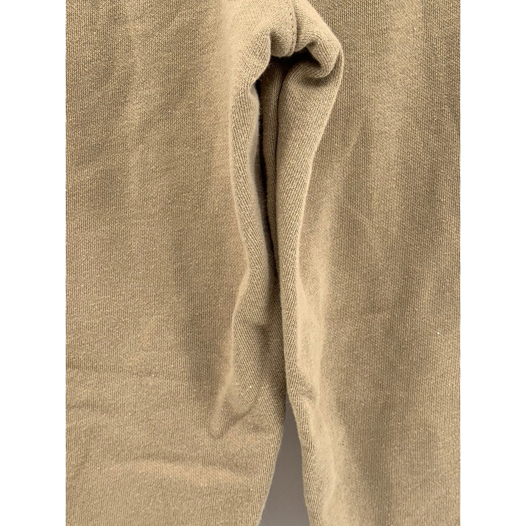NIKE Kids' Beige Swoosh Logo Sweatpants SZ 6-7Y