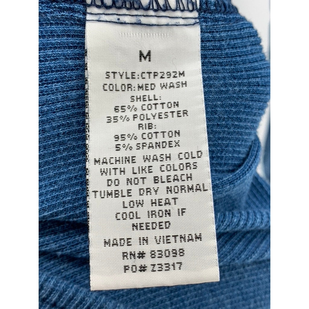 CAVALINI Women's Blue Denim Button-Up Long Sleeve Top SZ M
