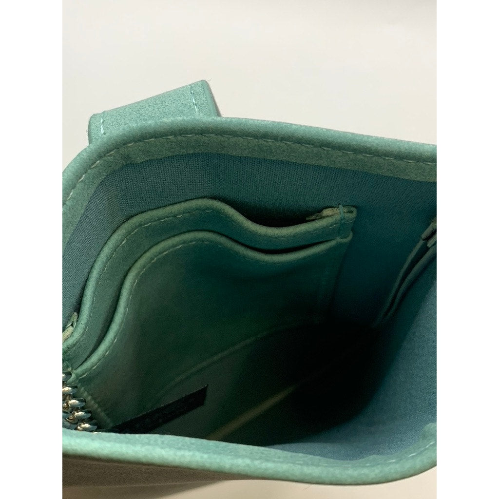 K.CARROLL ACCESSORIES Women's Teal Faux Leather Small Card Bag SZ OS