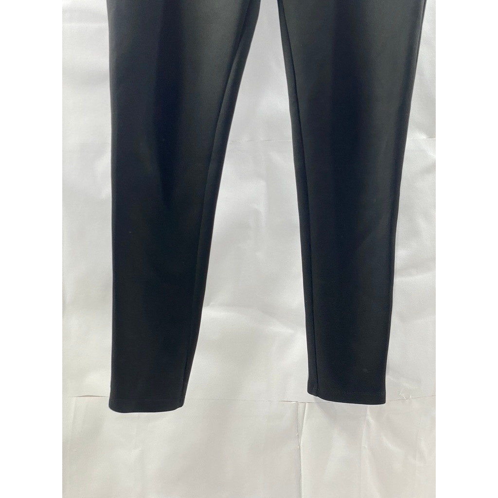 DYNAMITE Women's Black Zipper-Pocket Skinny-Leg Pull-On Pant SZ L