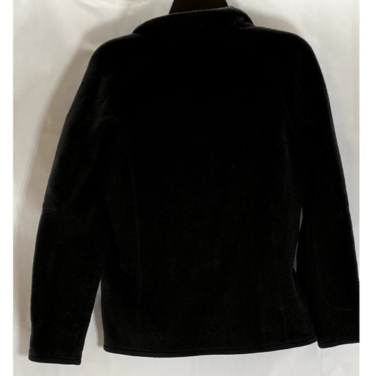 PATAGONIA Women's Black Quarter-Zip Fleece Pullover Sweater SZ L