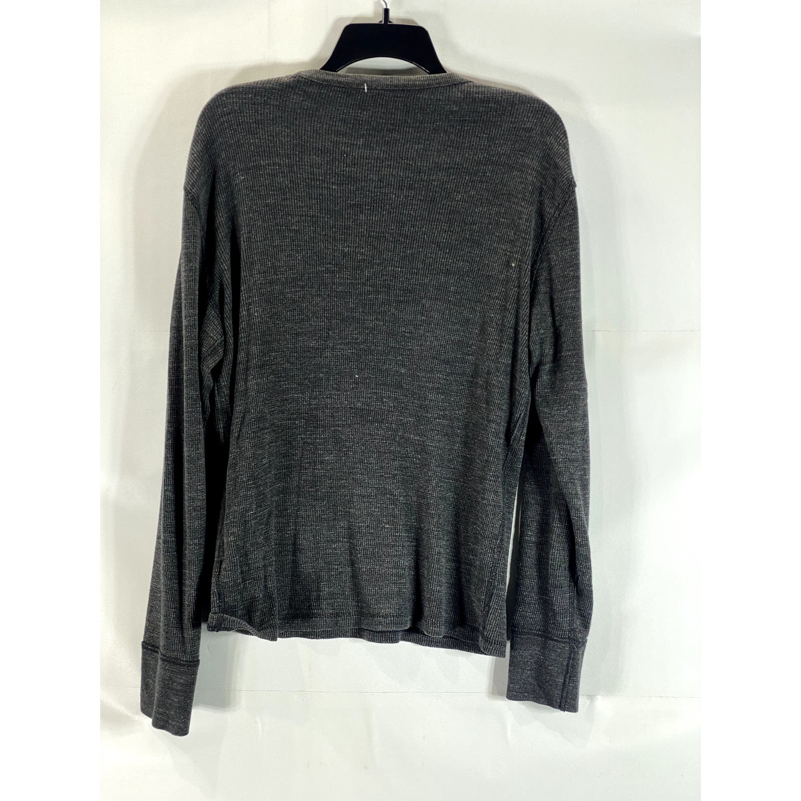 AMERICAN EAGLE OUTFITTERS Men's Charcoal Vintage Crewneck Thermal Shirt SZ S