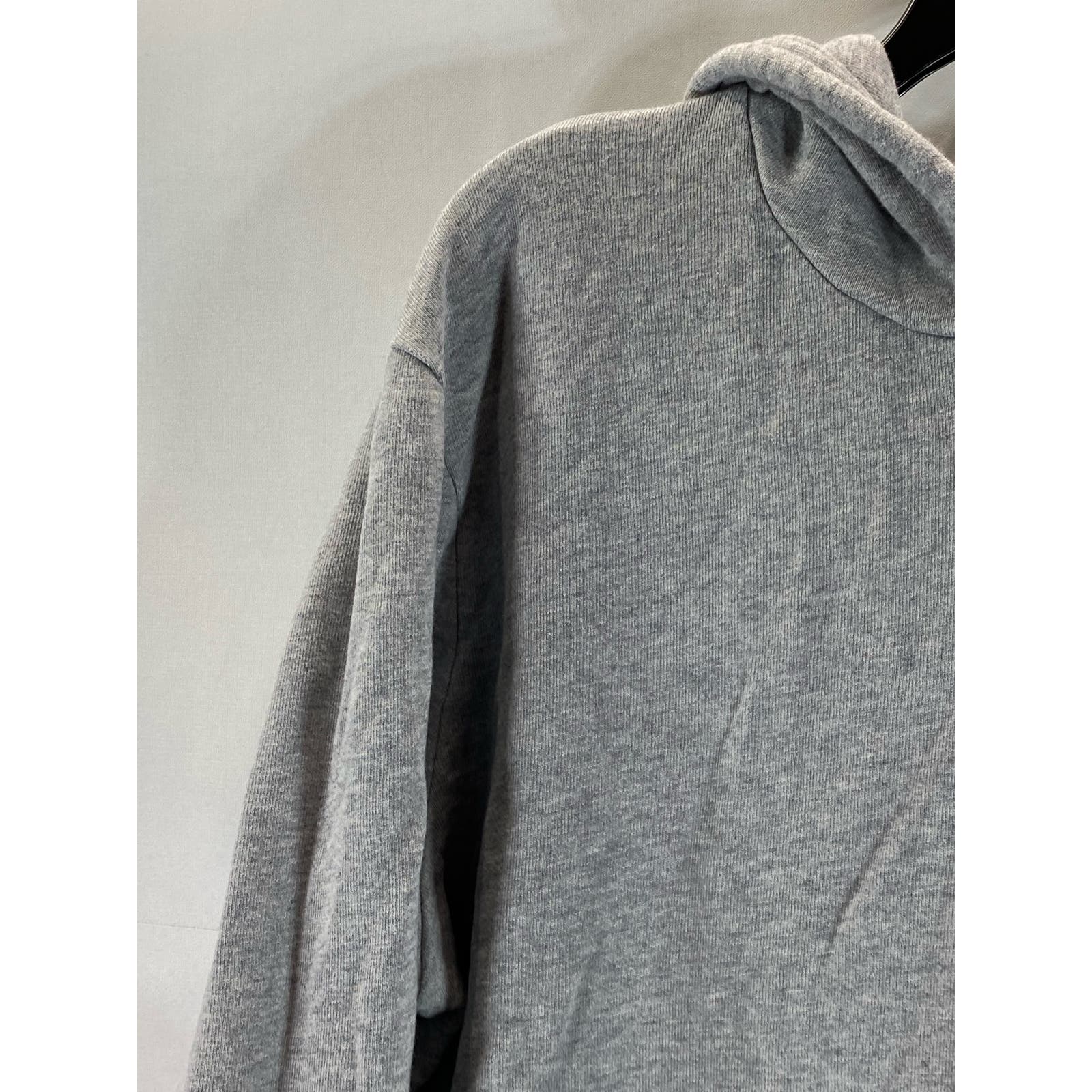 LEVI'S Men's Light Grey Cotton Solid Pullover Drawstring Hoodie SZ L